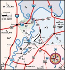 Surrounding States Area Map